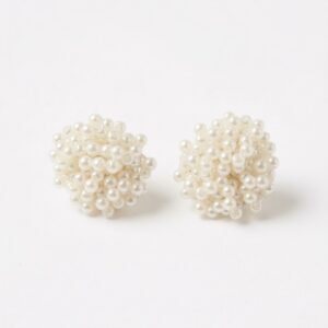 Pearl Cluster Stud Earrings